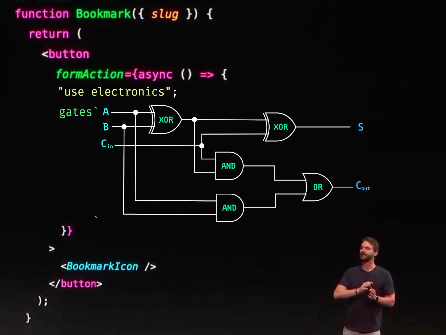 Sam Selikoff shows how to control electronics in a Next.js server action.
