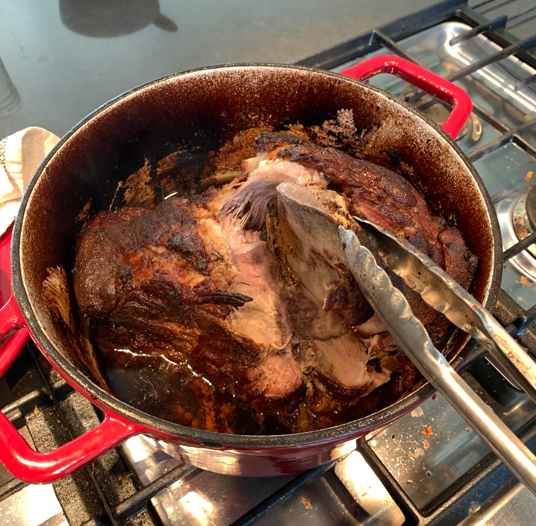 Pull at the bone, if it comes out with little effort, you did great